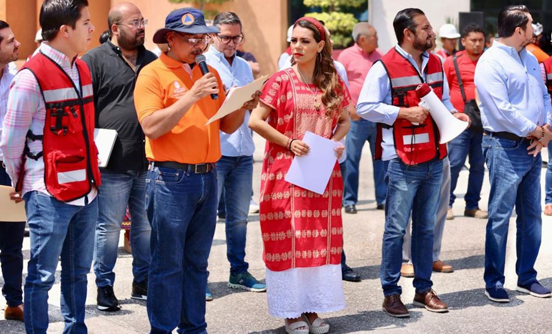Evelyn Salgado encabeza Simulacro Nacional 2023 en Chilpancingo, Guerrero