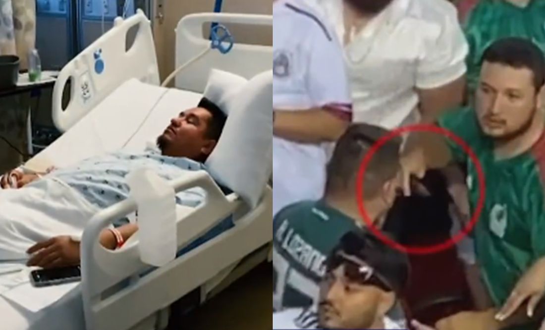 Aficionado agredido en el juego de México habló desde el hospital: “No sentí cuando me clavaron la navaja”