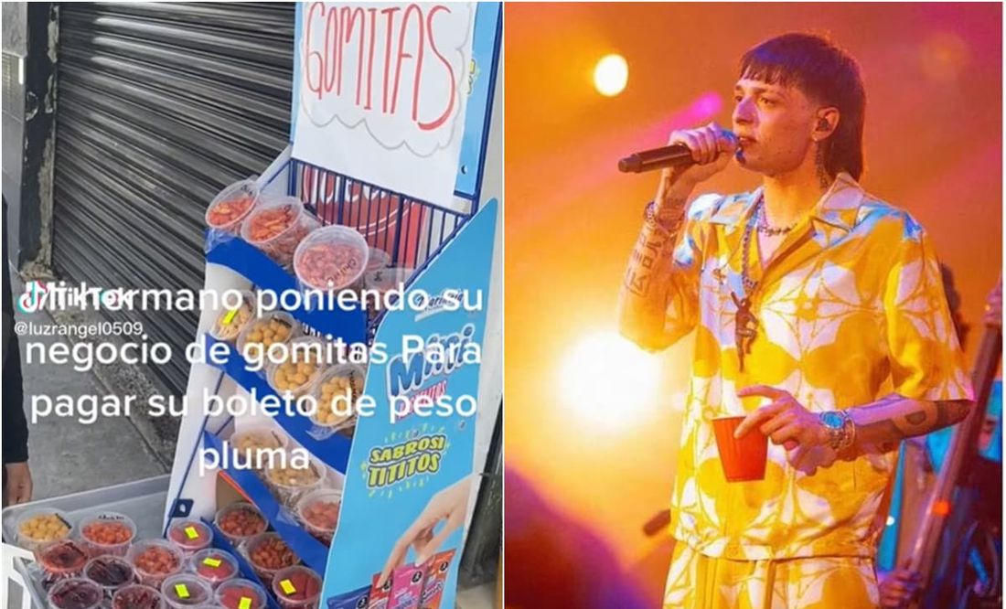 TikTok: Niño vende gomitas para pagar boleto de Peso Pluma; hermana viraliza video