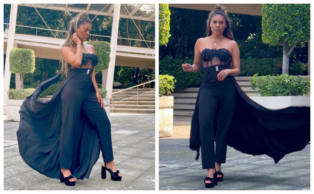 La famosa conductora de televisión Galilea Montijo, modeló un jumpsuit que fascinó a sus fans y amantes de la moda. Imagen: Instagram Galilea Montijo