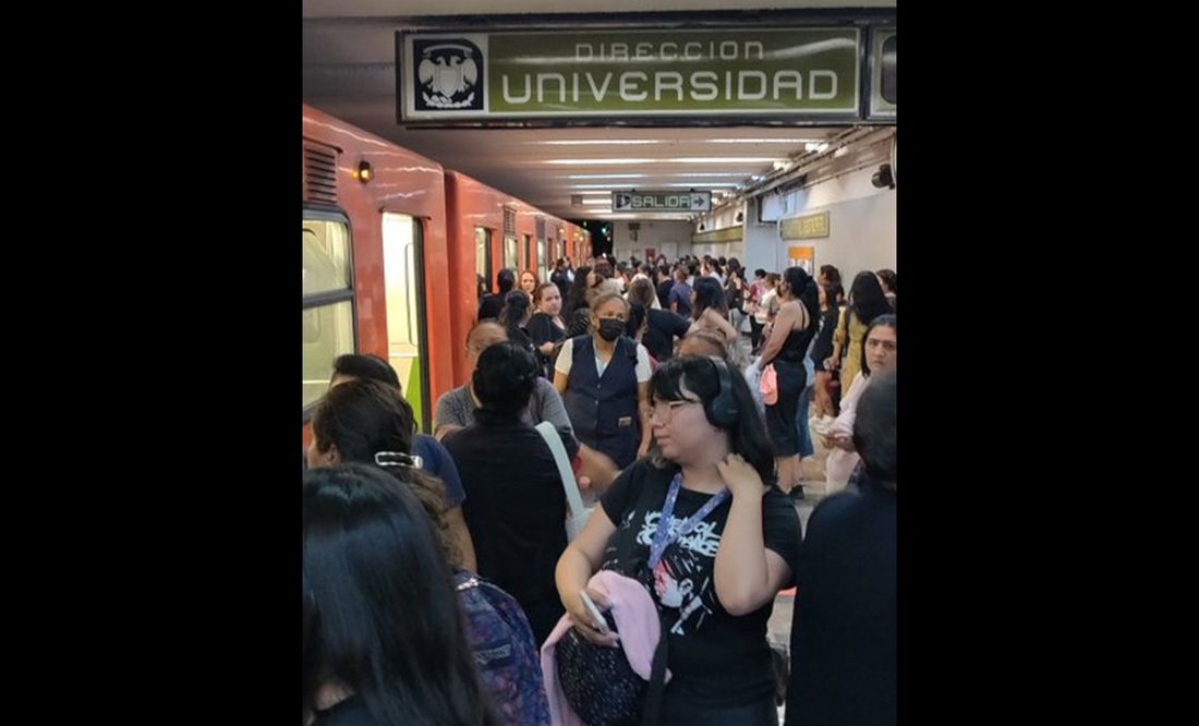 Reportan falla en tren de Línea 3 del Metro; provoca hasta 40 minutos de retraso