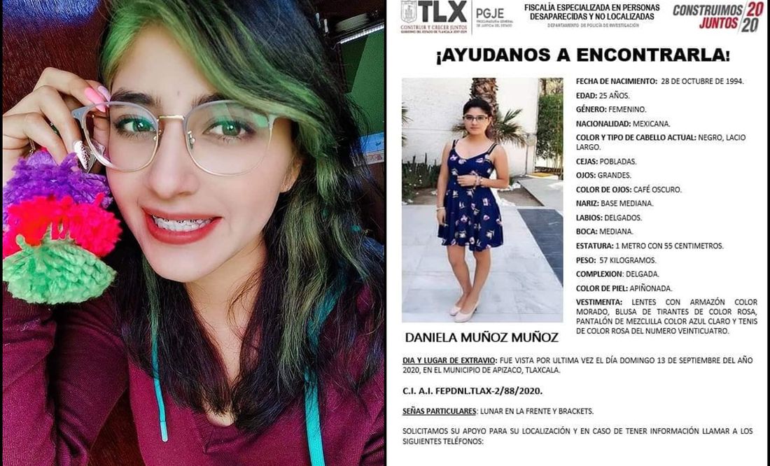 Ofrecen 300 mil pesos de recompensa para localizar a la profesora Daniela Muñoz, desaparecida en Tlaxcala