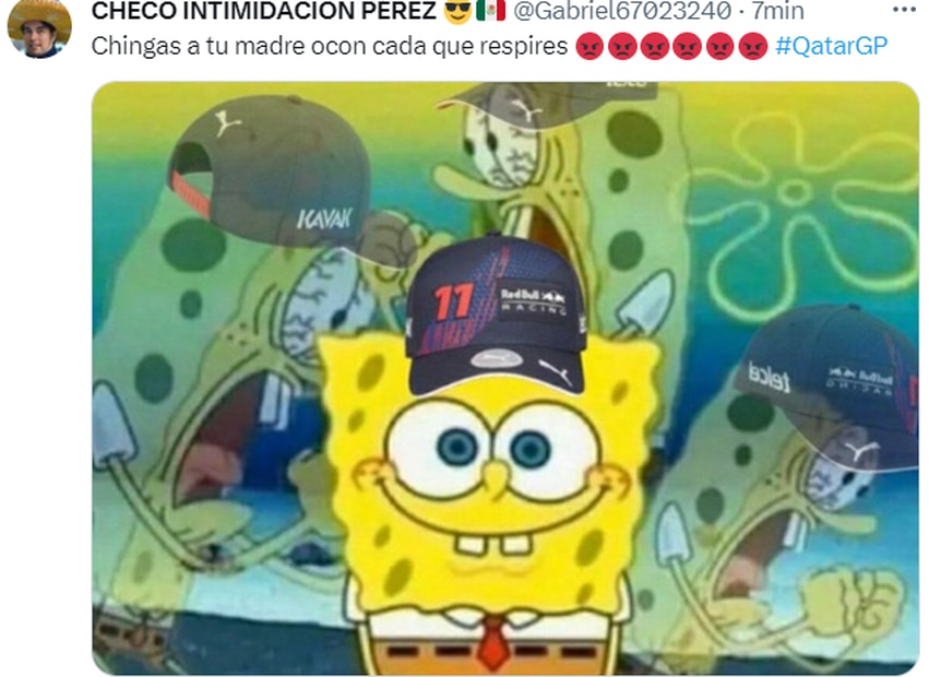 Los mejores memes del accidente de Checo Pérez en el GP de Qatar