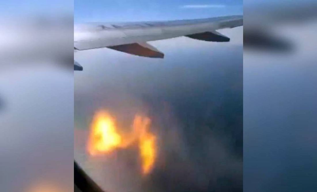 VIDEO: En pleno vuelo, explota turbina de avión Viva Aerobús; aterriza de emergencia en Puerto Vallarta