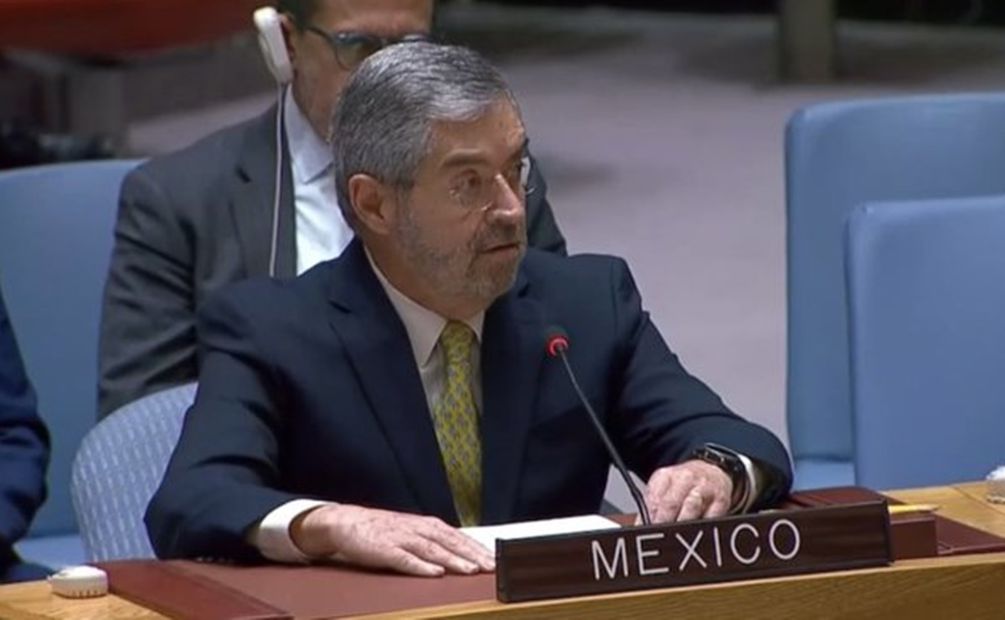 El embajador mexicano, Juan Ramón de la Fuente. Foto: Twitter @MexOnu