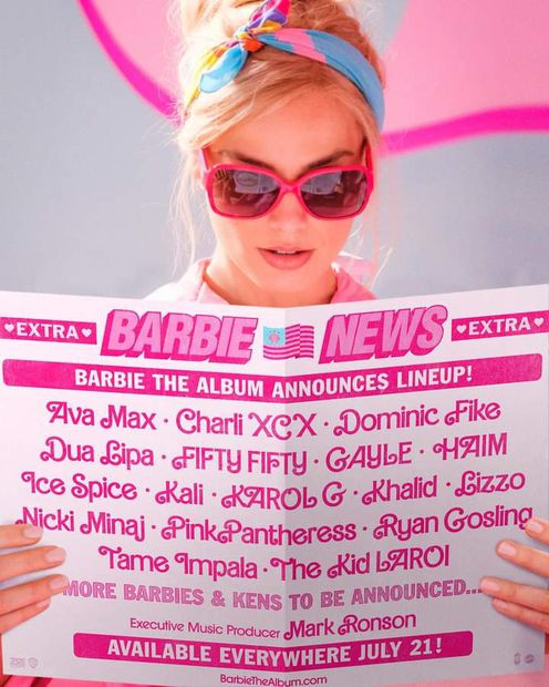 El soundtrack de Barbie será revelado en su totalidad durante los próximos días. Foto: Instagram
