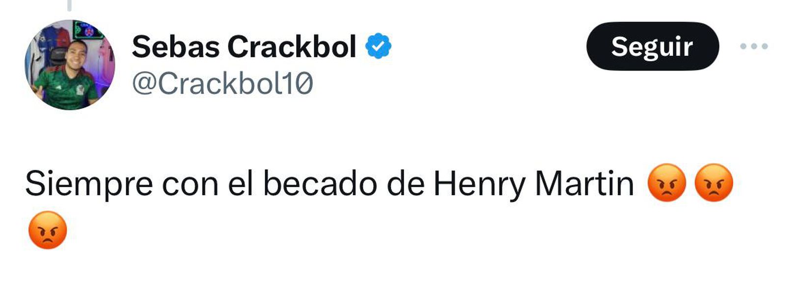 Tweets Henry Martín