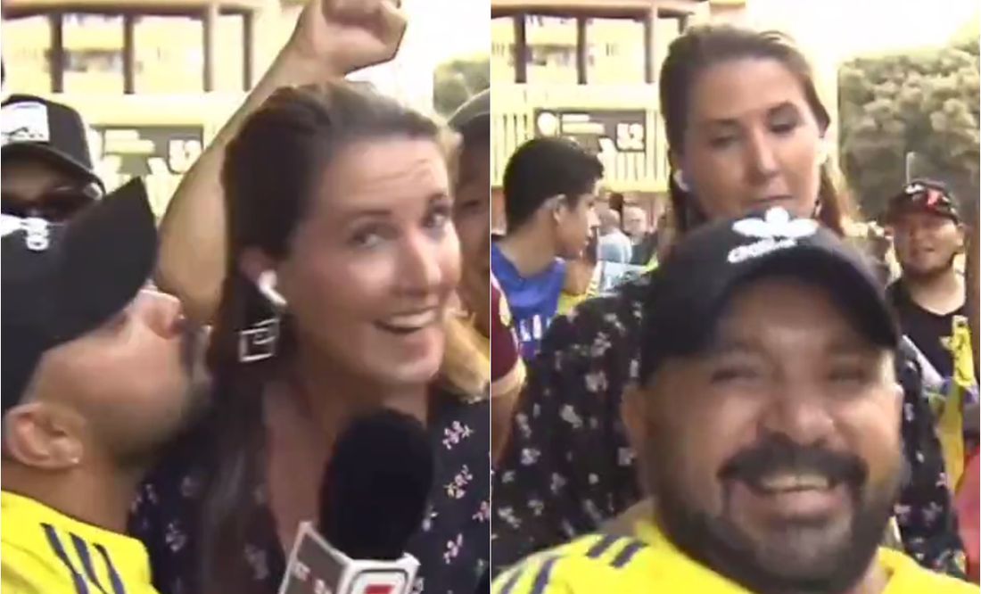 VIDEO: Periodista es acosada por aficionado de la Selección de Colombia