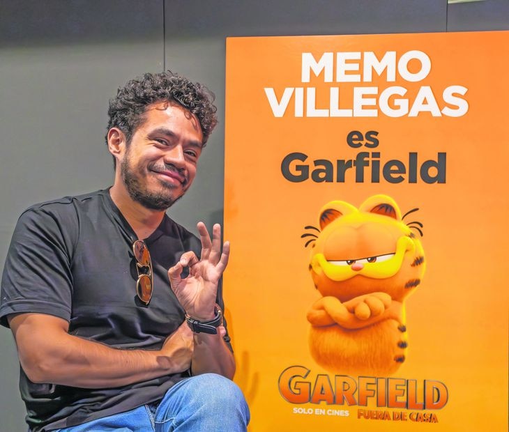 Memo Villegas (Garfield) da voz en español. Chris Pratt en inglés. 
<p>Foto: Especial