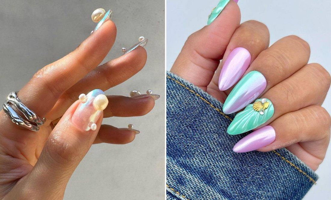 Mermaid nails, la manicura en tendencia inspirada en las sirenas