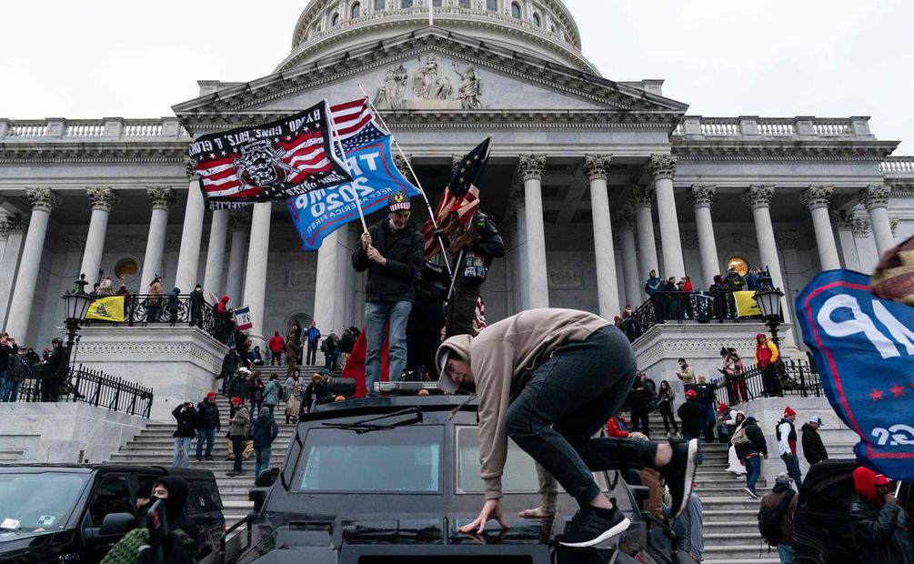 Asalto al Capitolio. Foto: AFP