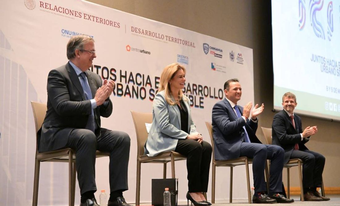 Marcelo Ebrard y Maru Campos inauguran en Chihuahua foro “Interconectando ciudades inteligentes”
