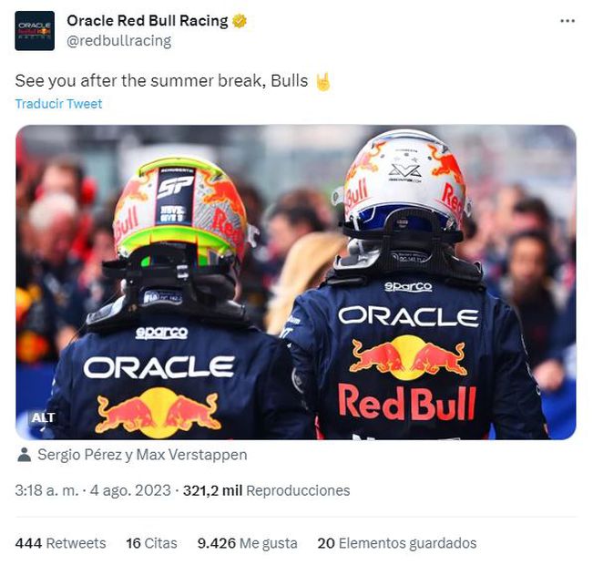 Tuit de Red Bull Racing