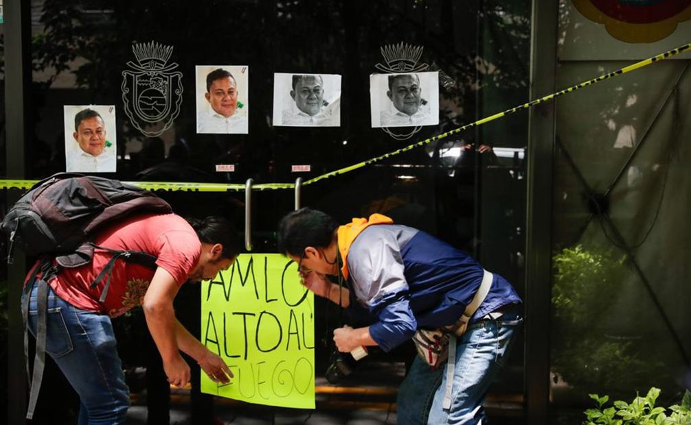 Clausuran oficina de Guerrero por asesinato de periodista Nelson Matus. Foto: Diego Simón Sánchez/EL UNIVERSAL