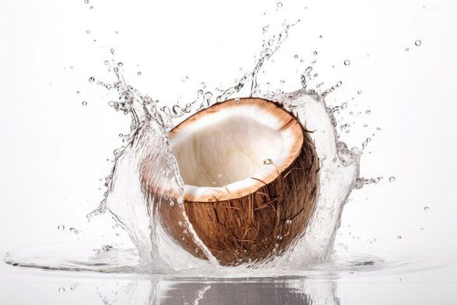 El agua de coco es una opción refrescante y relativamente saludable. Fuente: Freepik.