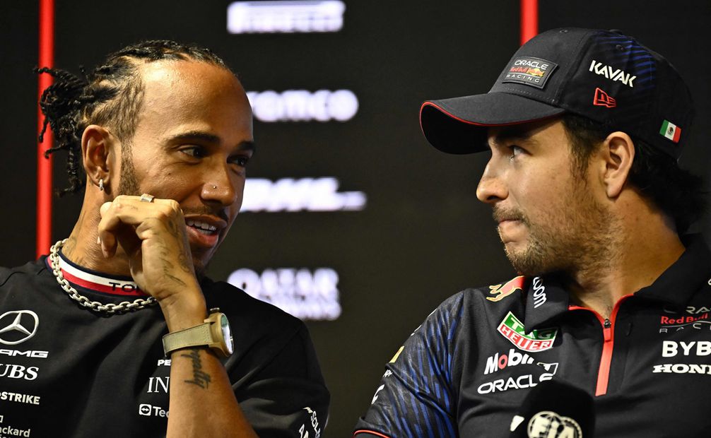 Lewis Hamilton y Checo Pérez llevan una amistad