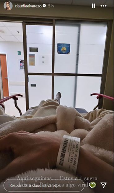 La actriz compartió esta foto desde el hospital. Foto: Instagram