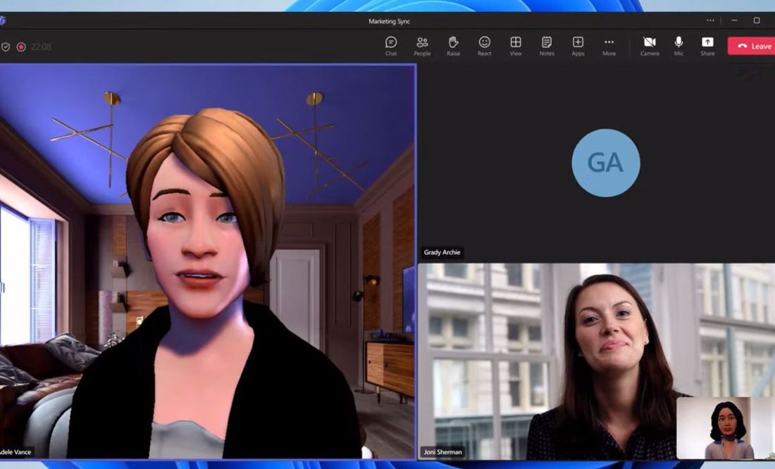 Microsoft Teams te permite transformarte en un avatar 3D