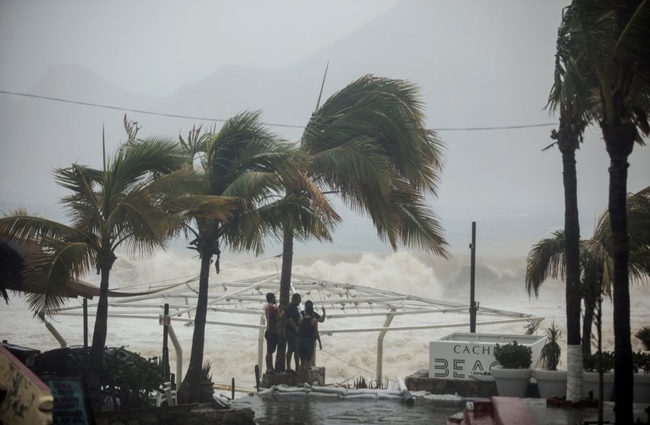 La tormenta tropical “Lidia” se deja sentir en Los Cabos, Baja California Sur. Foto: Reuters