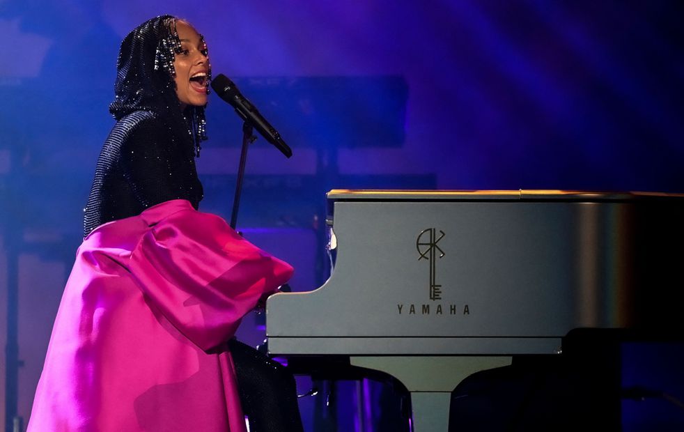 Alicia Keys también tuvo una presentación en el Auditorio Nacional de la CDMX.  Foto: AFP