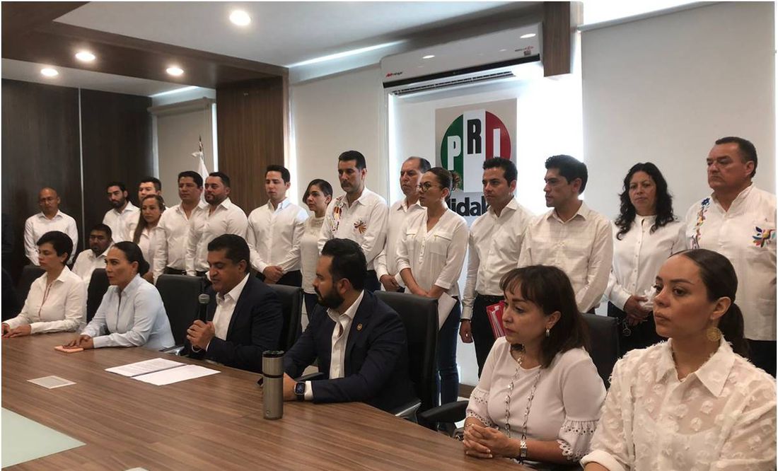 PRI en Hidalgo se queda sin dirigencia y diputados; renuncian por proceso 'desaseado'