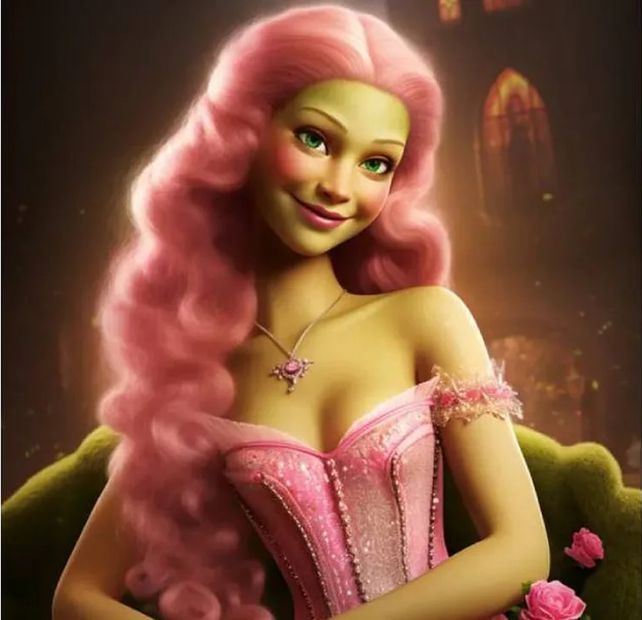 Barbie en el mundo de Shrek. Fuente: Twitter: @ShowmundialShow