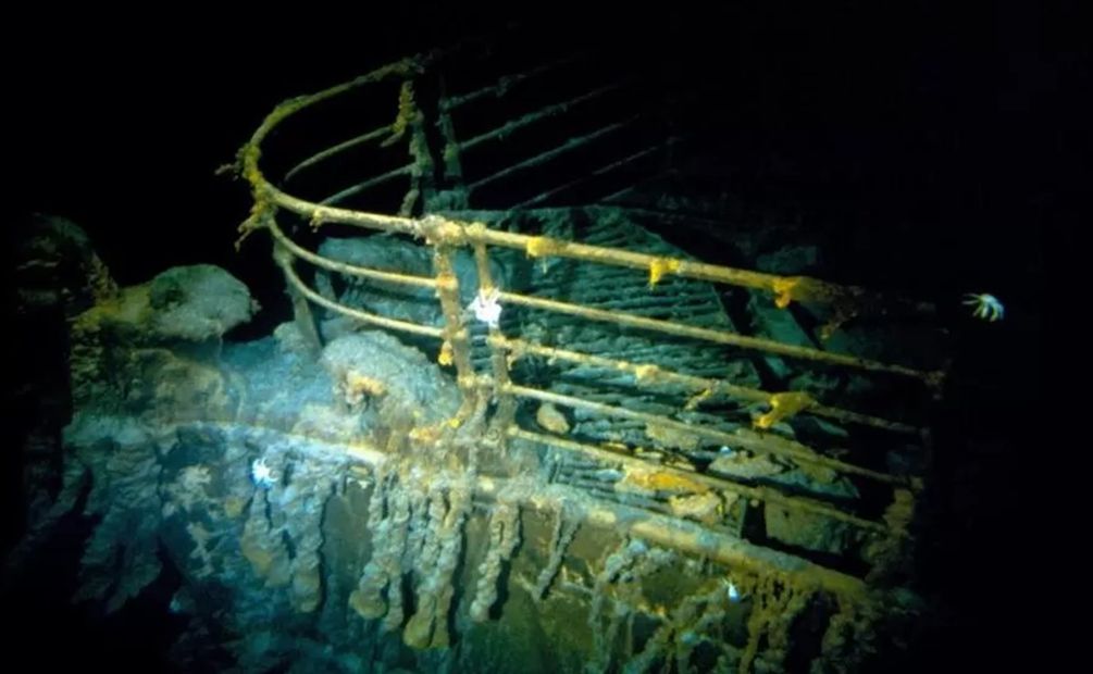 El Titanic se encuentra a 3.800 m (12.500 pies) de profundidad en el fondo del Atlántico (imagen de archivo)