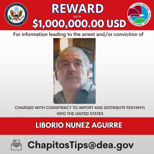 Liborio Núñez Aguirre, operador de Los Chapitos / Foto: DEA