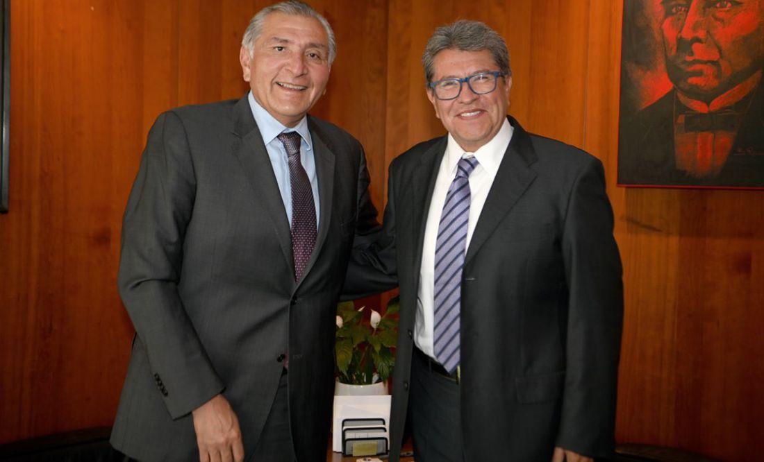 Monreal y Adán Augusto López revisan prioridades en Senado antes de terminar periodo ordinario
