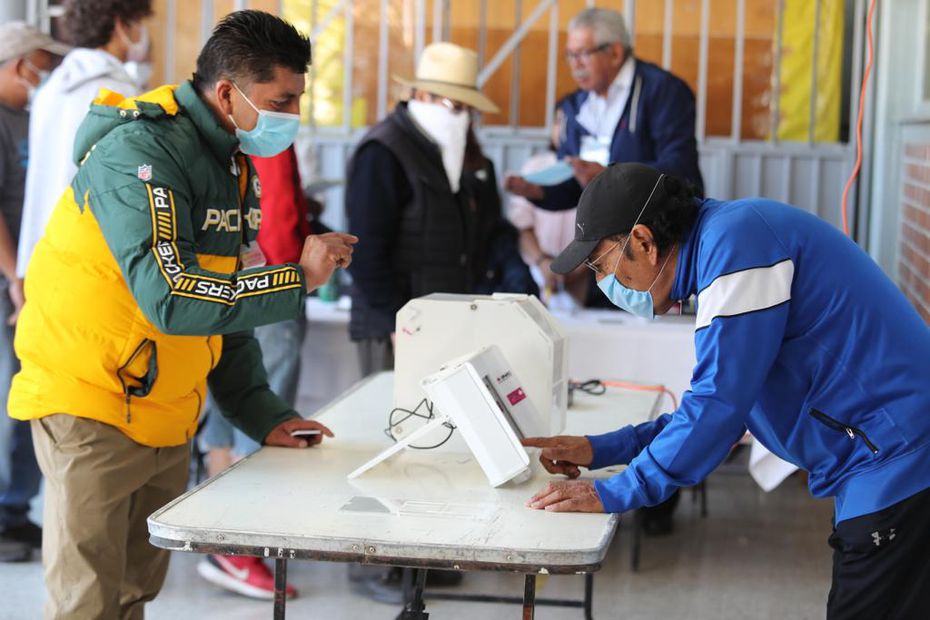 Voto electrónico en el Estado de México. FOTO: Jorge Alvarado/ EL UNIVERSAL/