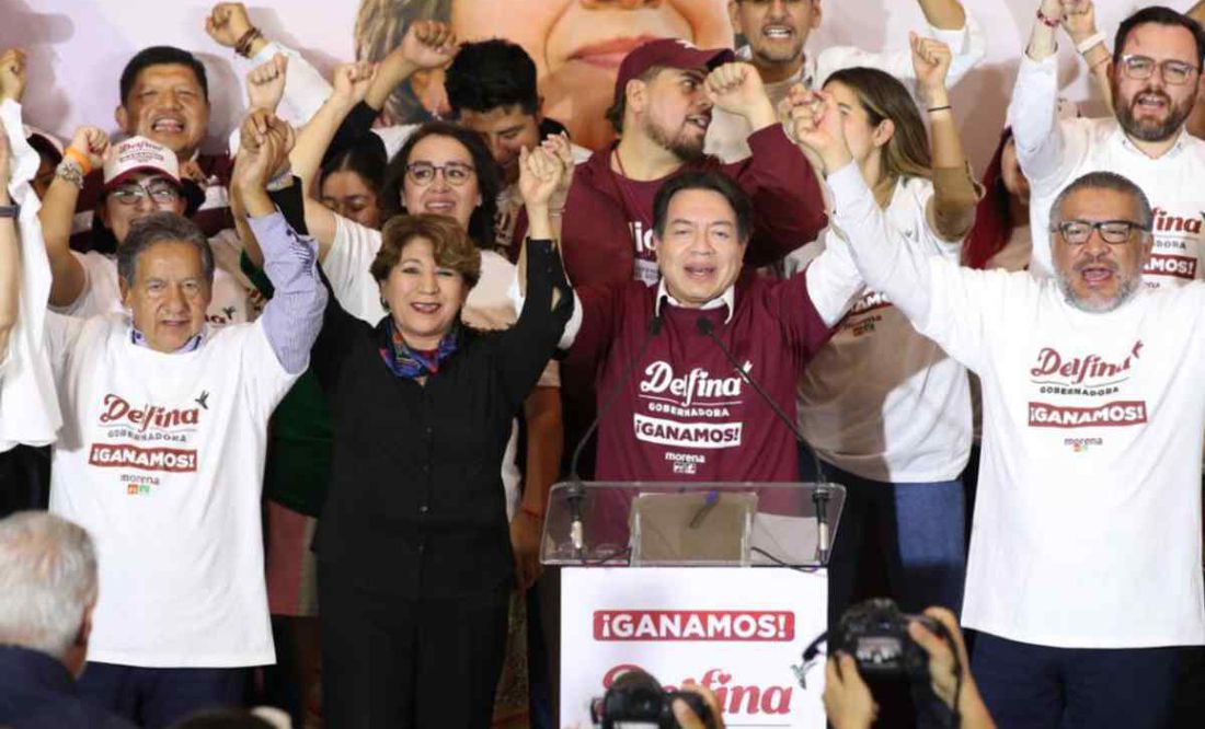 Conteo rápido da triunfo a Delfina Gómez en gubernatura de Edomex