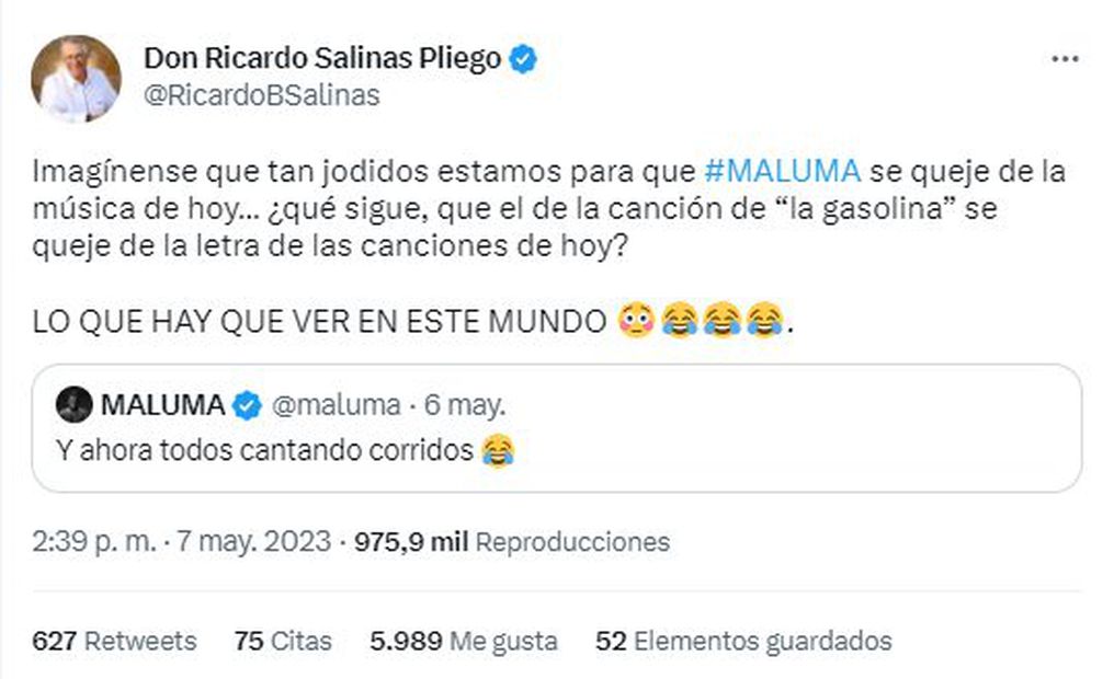 Ricardo Salinas tuit