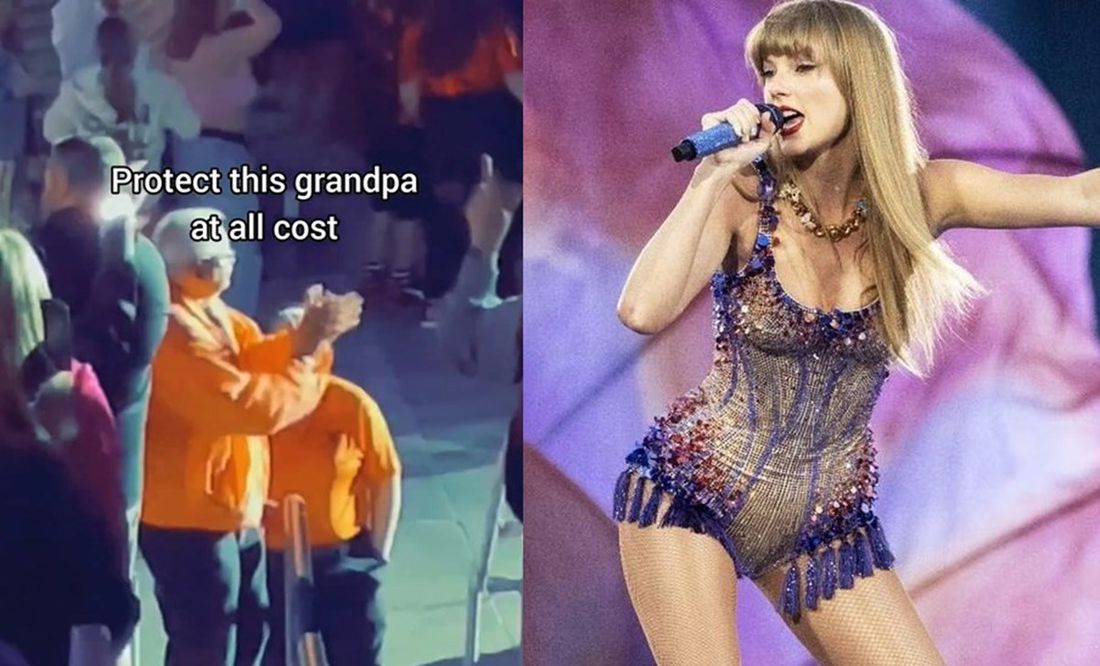 ¿El verdadero 'swiftie'? Abuelito se viraliza por bailar en concierto de Taylor Swift
