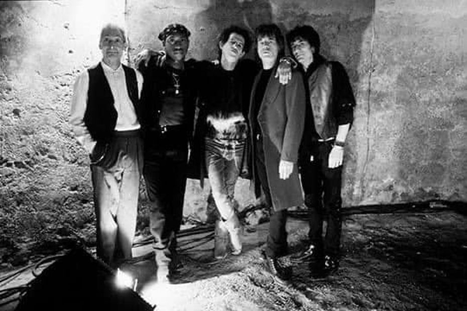 Los Rolling Stones en el antiguo templo de San Lázaro. Fuente: Facebook @fernando.aceves.71