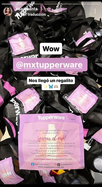 Kits de Tupperware a selección mexicana de natación artística