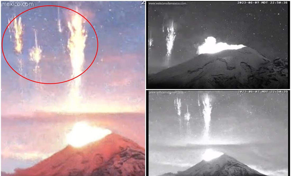 'Sprites' en el Popocatépetl: ¿qué son los destellos que captaron en video sobre el volcán?