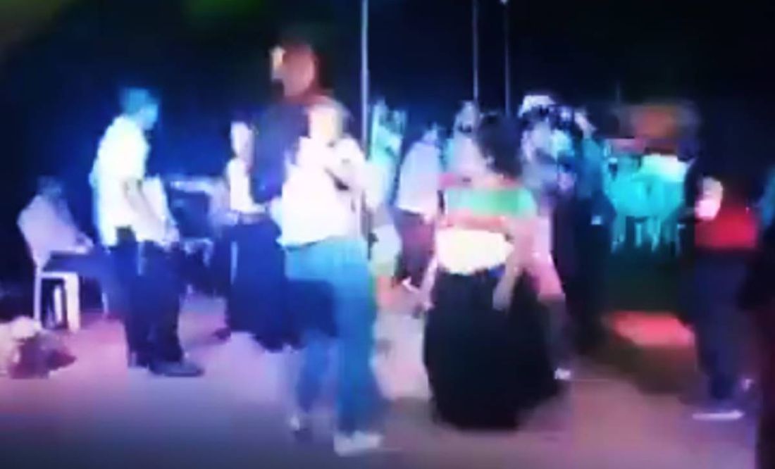 VIDEO: Así fue como dispararon a mujer con bebé en brazos durante fiesta en Puebla