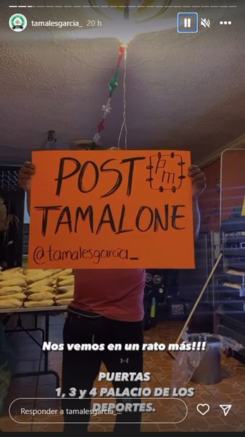 Post Tamalone. Foto: Instagram @tamalesgarcia_