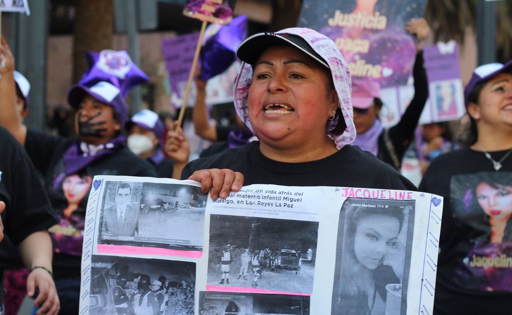 Familiares de Jaqueline Martínez exigen justicia por su feminicidio. Foto: Brenda Martínez/ EL UNIVERSAL