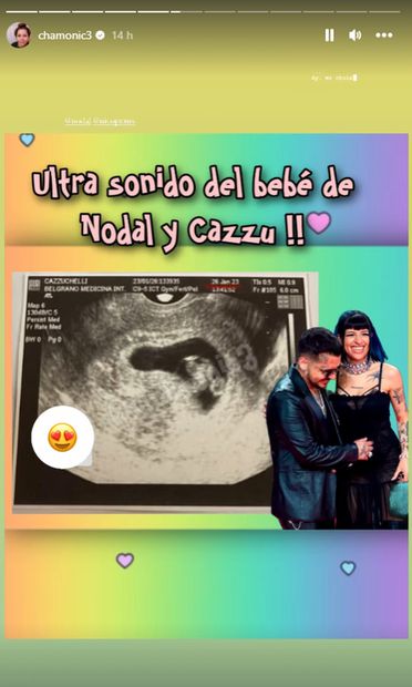Cazzu anunció este sábado que está a la espera de un bebé, a lado de su pareja, el cantante mexicano Christian Nodal, con quien comenzó a salir en el mes de mayo del año pasado.
<p>Foto: Instagram