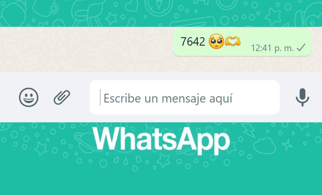 ¿Qué significa el código 7642 que envían por WhatsApp?
