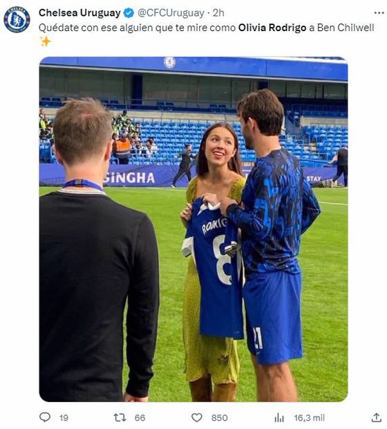 Tweet de Chelsea Uruguay