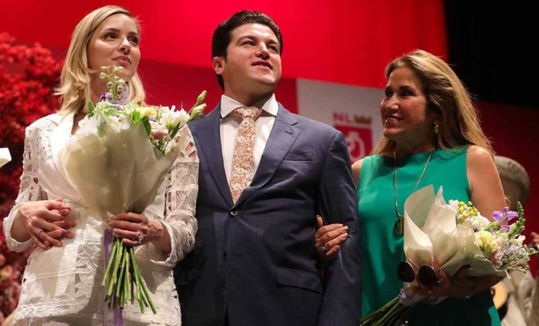 Samuel García, gobernador de Nuevo León, dice que su mamá lo ve de Presidente; y a su esposa, Mariana, como senadora