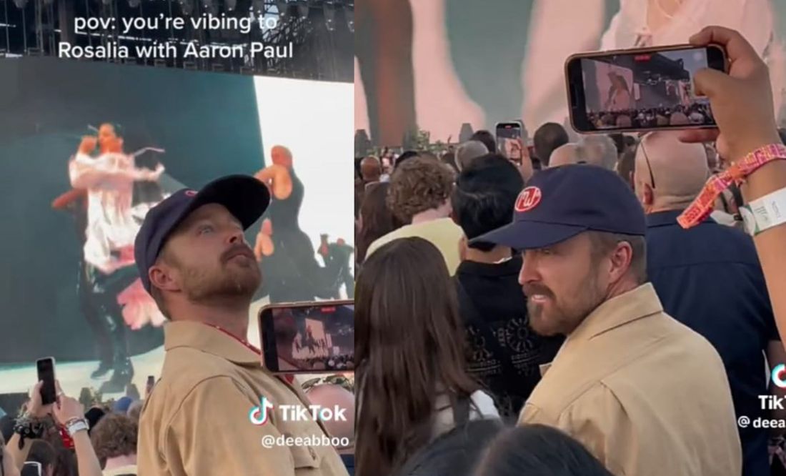  TikTok: Captan a Aaron Paul de Breaking Bad bailando “Bizcochito” de Rosalía en Coachella