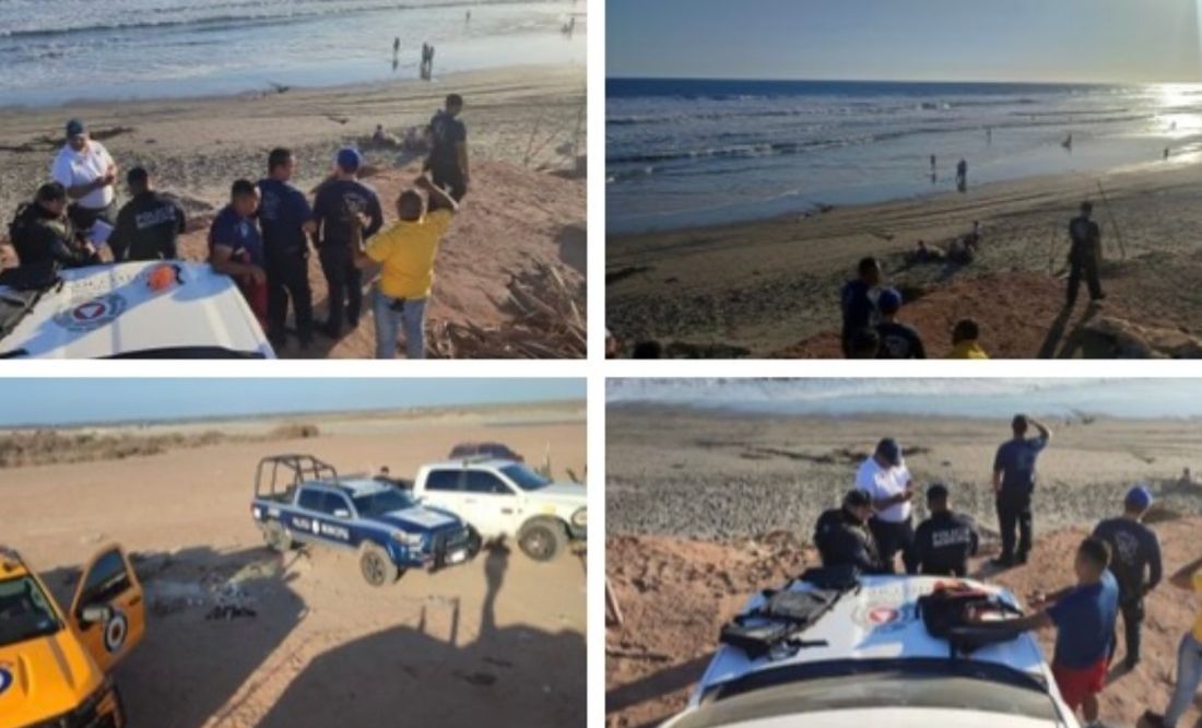 Joven alcanza a salvar a su mamá de morir ahogada en playa de Sinaloa, pero él ya no salió