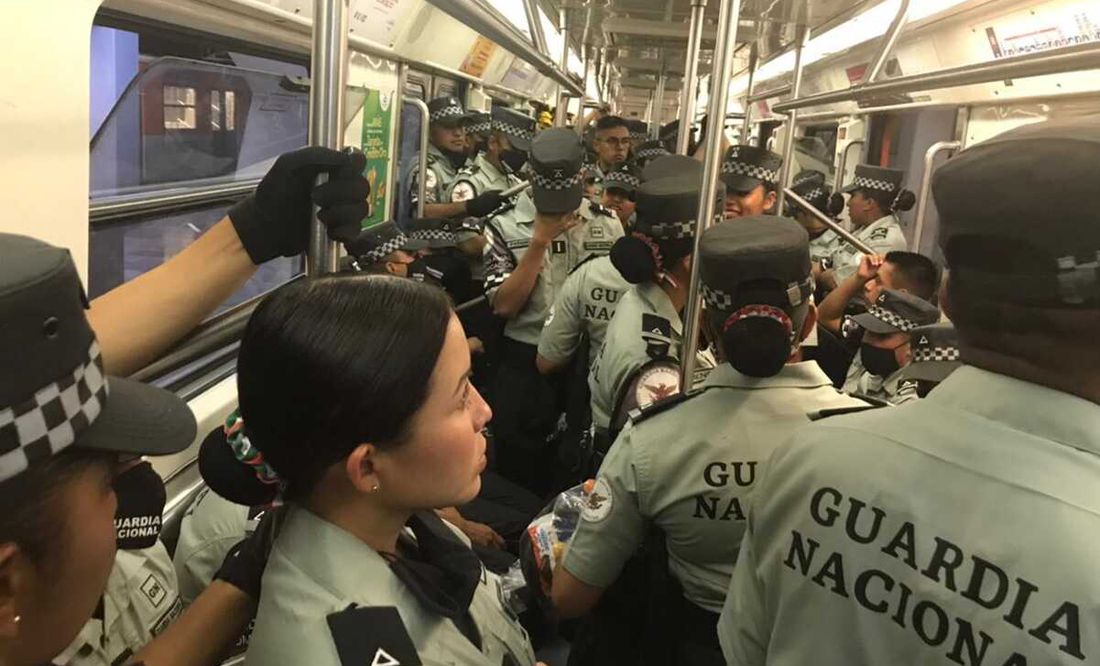 Guardia Nacional se queda en el Metro, pero solo por las noches: Sheinbaum