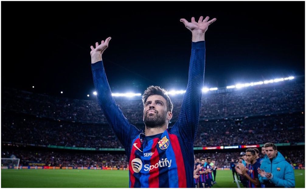 Gerard Piqué en su despedida con el Barcelona / FOTO: Instagram @3gerardpique