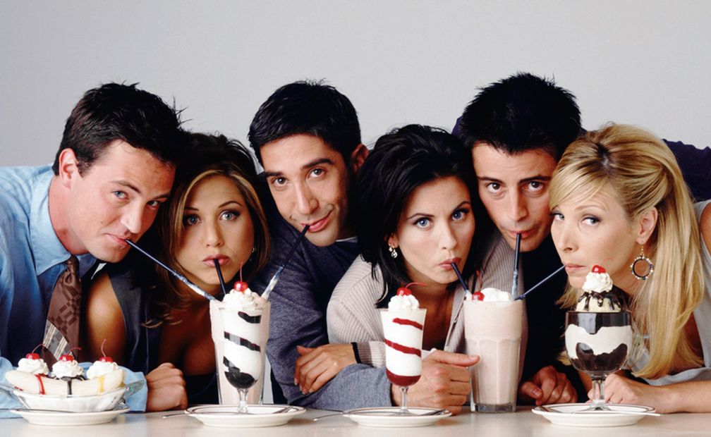 Elenco de "Friends", la serie. Foto: Especial