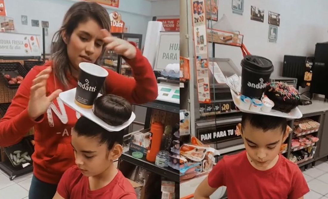 TikTok: Mamá hace peinado “loco” a su hija con café del Oxxo y se viraliza