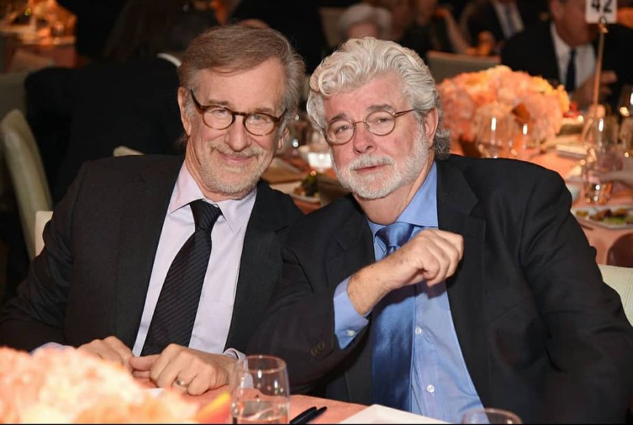 Steven Spielberg y George Lucas. Fuente: Instagram @stevenspielbergfans